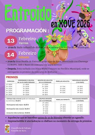 Fechas, información, programa, cartel, imágenes, mapa y ubicación de Carnaval (2026) en Xove
