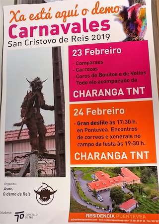 Carnaval de San Cristovo de Reis  en Teo