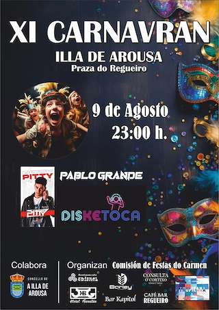 Fechas, información, programa, cartel, imágenes, mapa y ubicación de XI Carnavran  en  Illa de Arousa