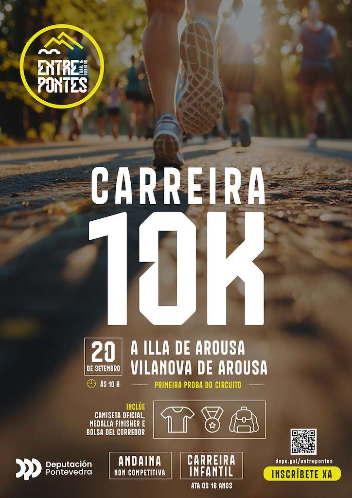 Carreira 10K Entre Pontes (2026) en A Illa de Arousa
