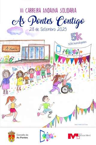 Fechas, información, programa, cartel, imágenes, mapa y ubicación de III Carreira - Andaina Solidaria As Pontes Contigo (2025)