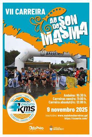 Fechas, información, programa, cartel, imágenes, mapa y ubicación de VII Carreira ao Son da Masma (2025)  en  Barreiros
