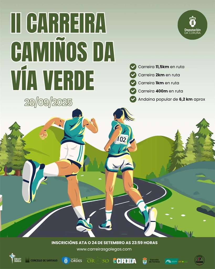 II Carreira Camiños da Vía Verde (2025) en Ordes