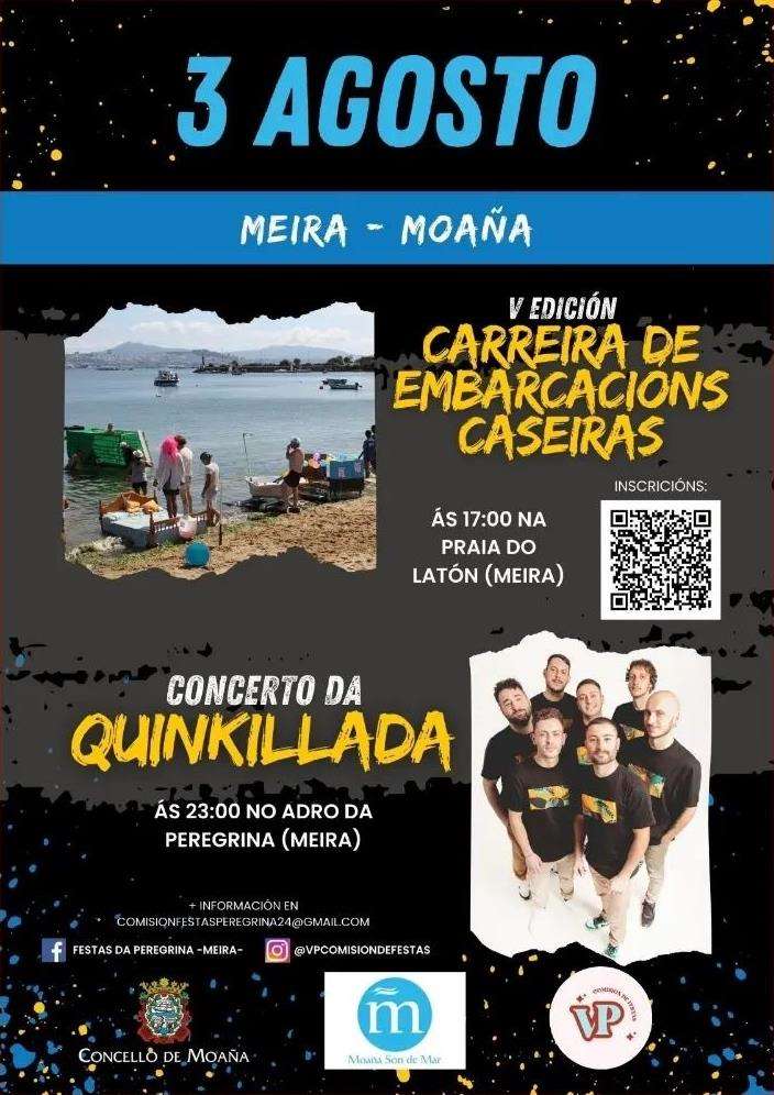 V Carreira de Embarcacións Caseiras de Meira en Moaña