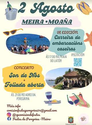 Fechas, información, programa, cartel, imágenes, mapa y ubicación de VI Carreira de Embarcacións Caseiras de Meira  en  Moaña