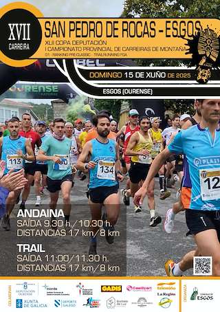 Fechas, información, programa, cartel, imágenes, mapa y ubicación de XVII Carreira de Montaña Subida Rocas -  O Eirado e Andaina Popular do Concello de Esgos