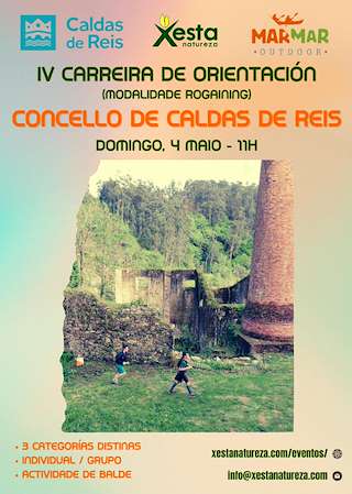 Fechas, información, programa, cartel, imágenes, mapa y ubicación de IV Carreira de Orientación  en  Caldas de Reis