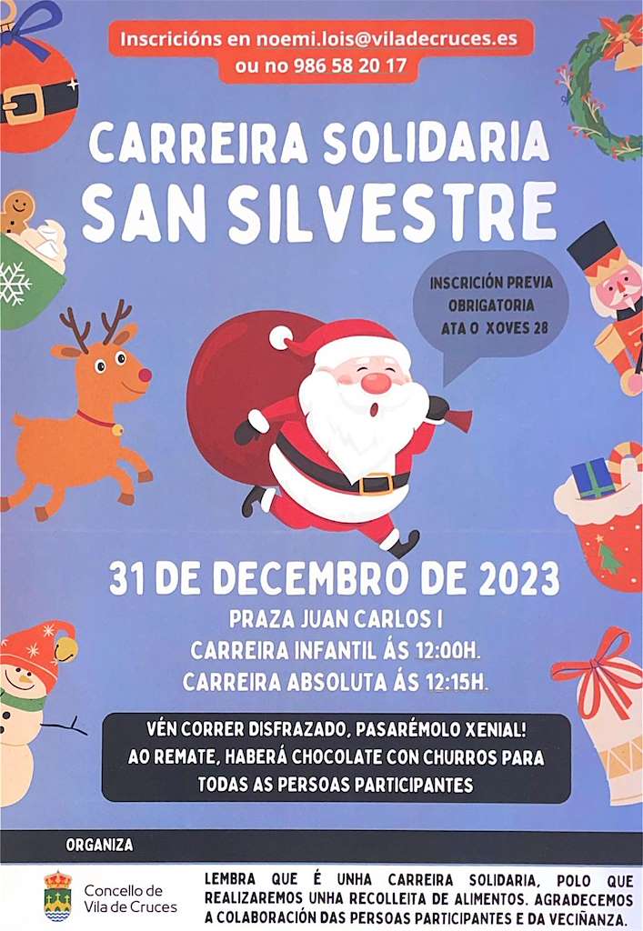 Carreira de San Silvestre Solidaria (2022) en Vila de Cruces