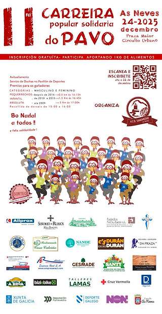 Fechas, información, programa, cartel, imágenes, mapa y ubicación de XI Carreira do Pavo (2025) en As Neves
