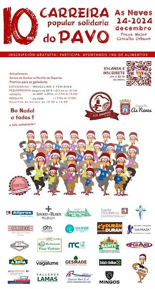 Fechas, información, programa, cartel, imágenes, mapa y ubicación de X Carreira do Pavo  en  As Neves