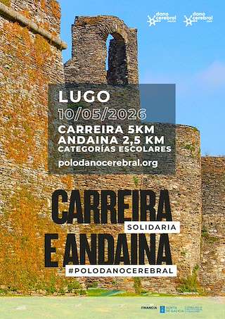 Fechas, información, programa, cartel, imágenes, mapa y ubicación de V Carreira e Andaina Camiñando polo Dano Cerebral (2026)  en  Lugo