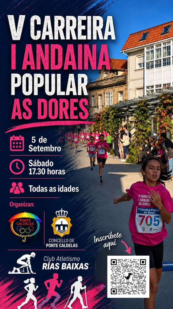V Carreira e I Andaina Popular Festa das Dores (2026) en Ponte Caldelas