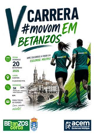 Fechas, información, programa, cartel, imágenes, mapa y ubicación de V Carreira MóvomEMBetanzos (2026)