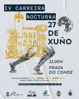Fechas, información, programa, cartel, imágenes, mapa y ubicación de IV Carreira Nocturna  en  Pontedeume