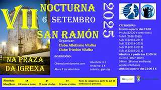 Fechas, información, programa, cartel, imágenes, mapa y ubicación de VII Carreira Nocturna San Ramón  en  Vilalba