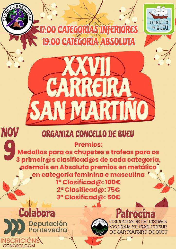 XXVII Carreira Pedestre de San Martiño en Bueu