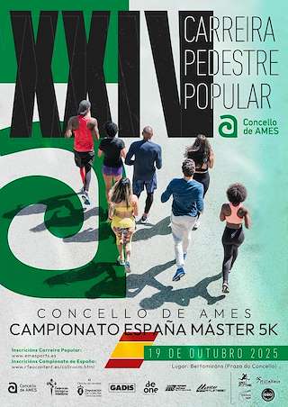 Fechas, información, programa, cartel, imágenes, mapa y ubicación de XXIV Carreira Pedestre Popular (2025)  en  Ames