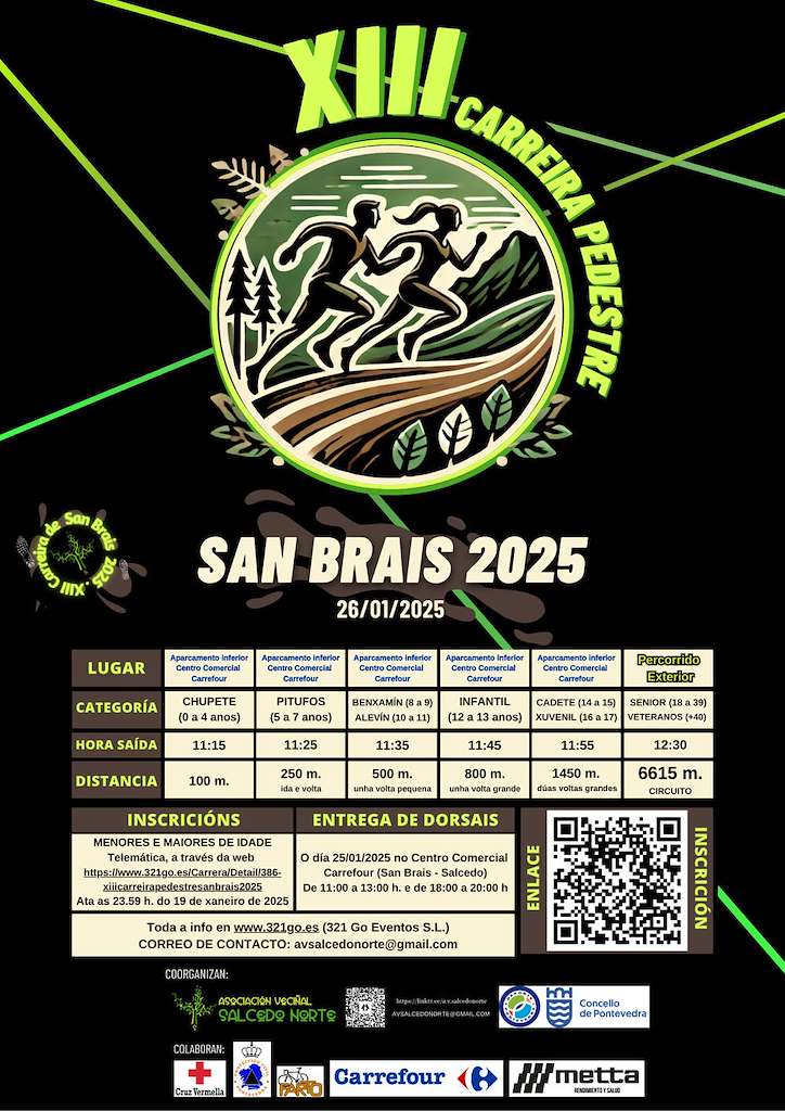 XIII Carreira Pedestre San Brais en Pontevedra