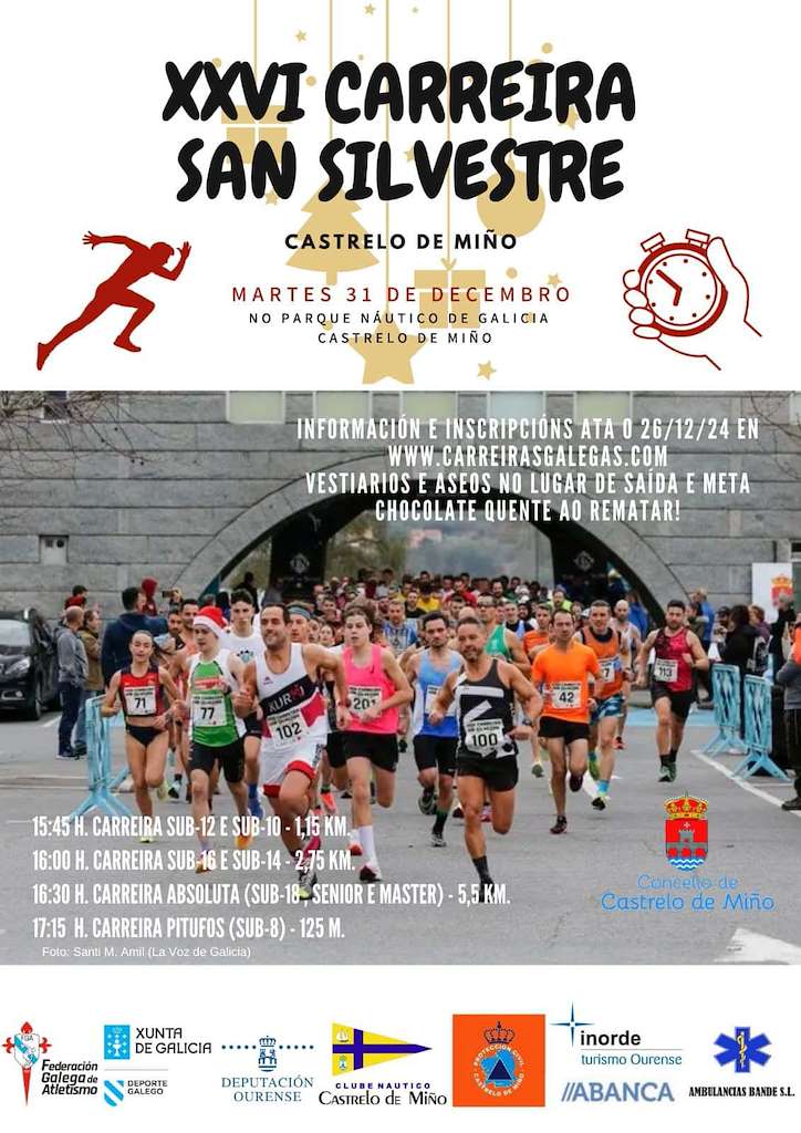 XXV Carreira Pedestre San Silvestre  (2024) en Castrelo de Miño