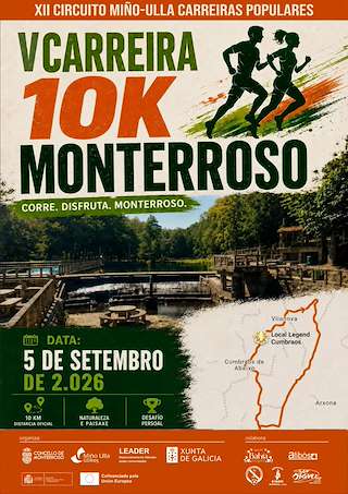 Fechas, información, programa, cartel, imágenes, mapa y ubicación de V Carreira Popular 10K (2026)  en  Monterroso