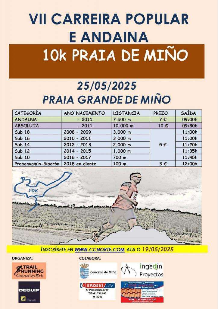 VI Carreira Popular 10K - Praia de Miño (2024)