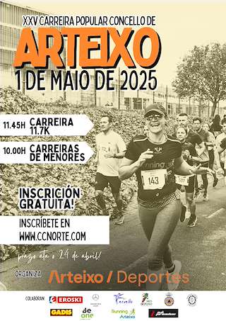 Fechas, información, programa, cartel, imágenes, mapa y ubicación de XXV Carreira Popular  en  Arteixo