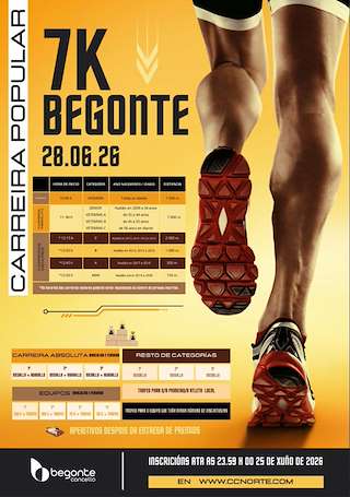 Fechas, información, programa, cartel, imágenes, mapa y ubicación de IX Carreira Popular (2026) en Begonte