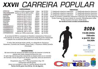 Fechas, información, programa, cartel, imágenes, mapa y ubicación de XXVII Carreira Popular  (2026) en Cartelle