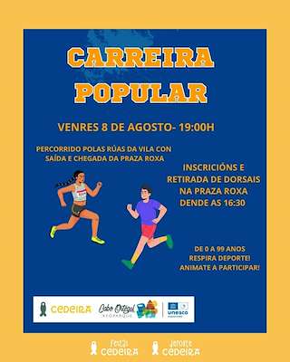 Fechas, información, programa, cartel, imágenes, mapa y ubicación de Carreira Popular  en  Cedeira
