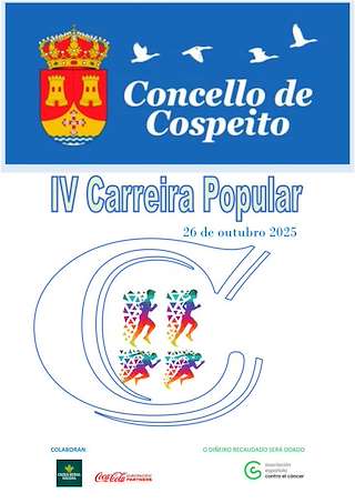 Fechas, información, programa, cartel, imágenes, mapa y ubicación de IV Carreira Popular (2025)  en  Cospeito