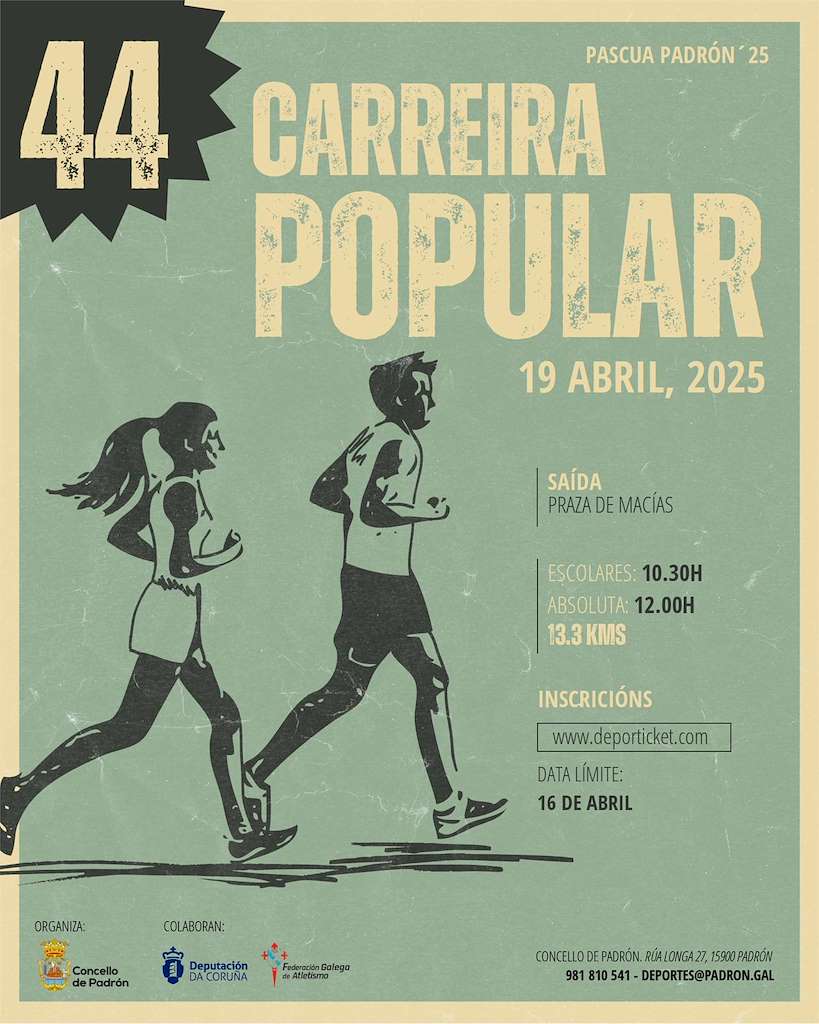XLIV Carreira Popular de Pascua (2025) en Padrón