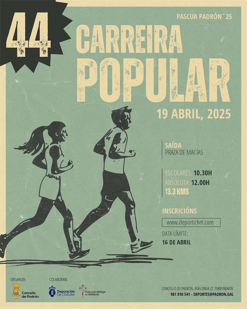 XLIII Carreira Popular de Pascua (2024) en Padrón