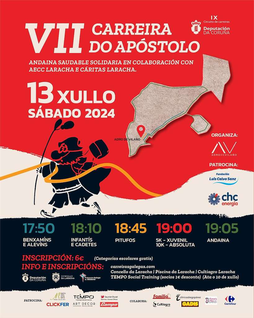 VIII Carreira Popular do Apóstolo (2025) en Laracha