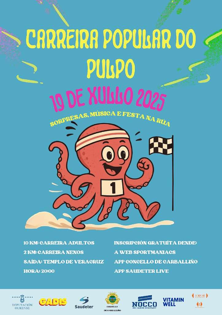 Carreira Popular do Pulpo (2025) en O Carballiño