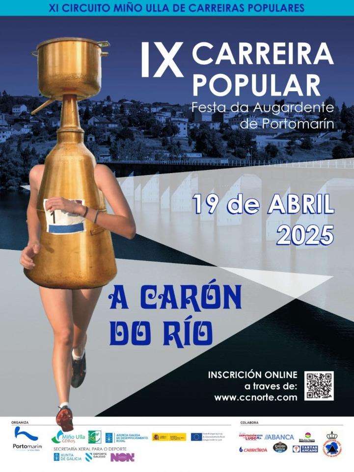 IX Carreira Popular Festa da Augardente (2025) en Portomarín