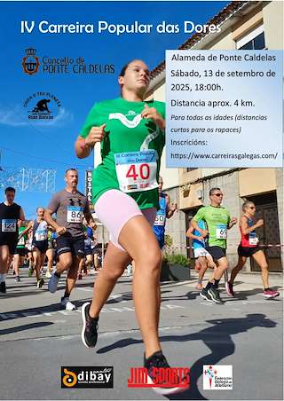 Fechas, información, programa, cartel, imágenes, mapa y ubicación de IV Carreira Popular Festa das Dores  en  Ponte Caldelas