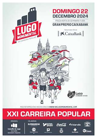 Fechas, información, programa, cartel, imágenes, mapa y ubicación de XXI Carreira Popular Lugo Monumental