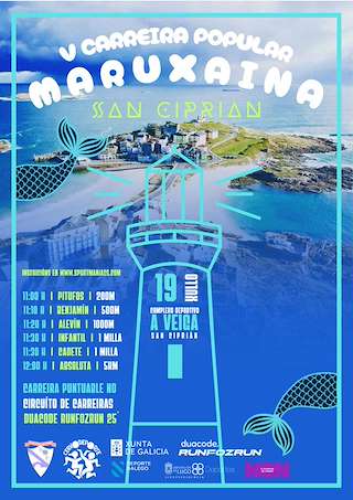 Fechas, información, programa, cartel, imágenes, mapa y ubicación de V Carreira Popular Maruxaina  en  Cervo