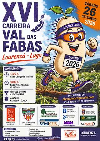 Fechas, información, programa, cartel, imágenes, mapa y ubicación de XVI Carreira Popular Val das Fabas (2026) en Lourenzá