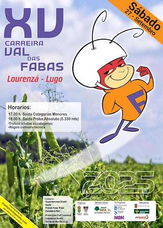 Fechas, información, programa, cartel, imágenes, mapa y ubicación de XV Carreira Popular Val das Fabas (2025)  en  Lourenzá