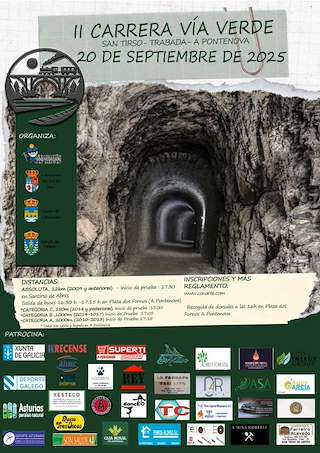 Fechas, información, programa, cartel, imágenes, mapa y ubicación de II Carreira Popular Vía Verde do Eo  en  A Pontenova
