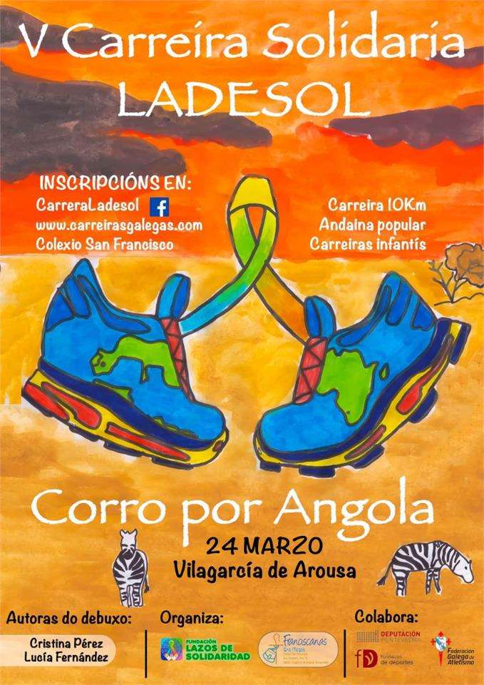 V Carreira Solidaria Ladesol "Corro por tu sueño" en Vilagarcía de Arousa