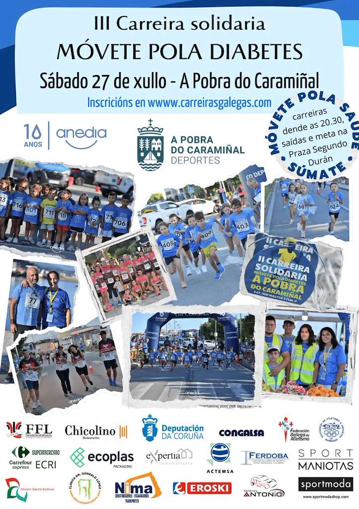 II Carreira Solidaria Móvete Pola Diabetes en A Pobra do Caramiñal