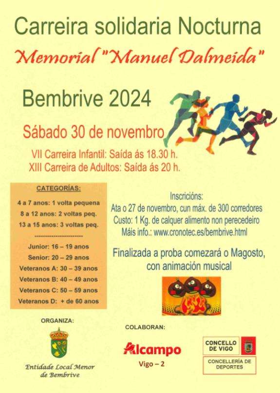 Carreira Solidaria Nocturna de Bembrive en Vigo