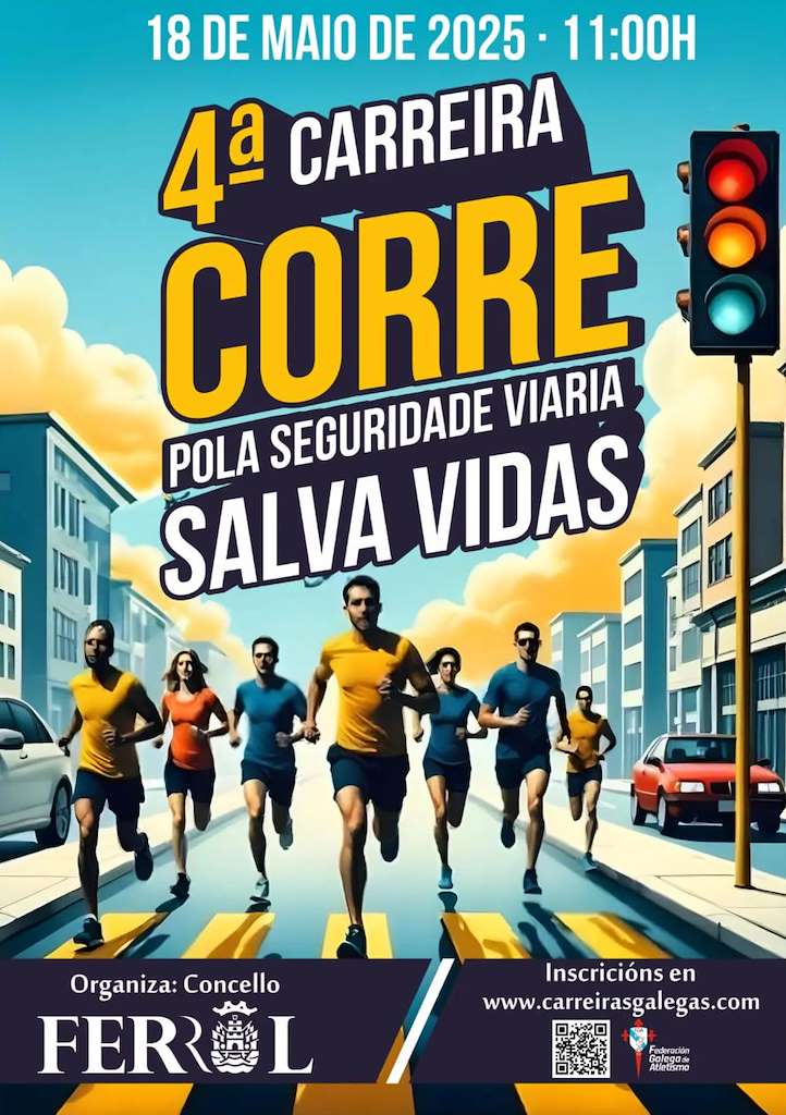 IV Carreira Solidaria Pola Seguridade Viaria (2025) en Ferrol