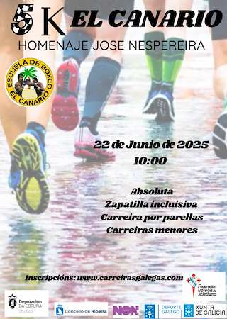 Fechas, información, programa, cartel, imágenes, mapa y ubicación de V Carrera 5K El Canario  en  Ribeira