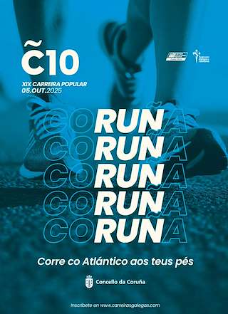 Fechas, información, programa, cartel, imágenes, mapa y ubicación de XIX Carrera Popular Coruña 10 (2025)