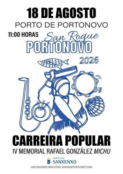 Carrera Popular de Portonovo - IV Memorial Rafael González "Michu" (2026) en Sanxenxo