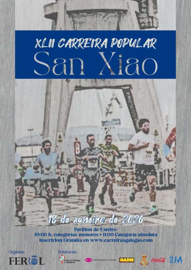 XLII Carrera Popular de San Xiao (2026) en Ferrol