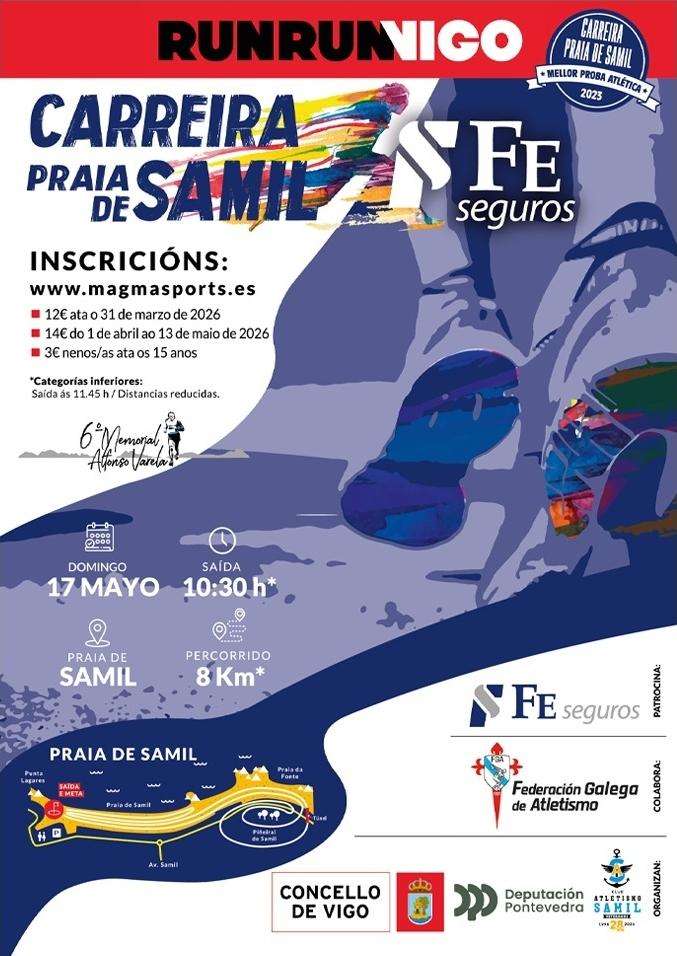 Carrera Popular Praia de Samil - VI Memorial Alfonso Varela (2026) en Vigo
